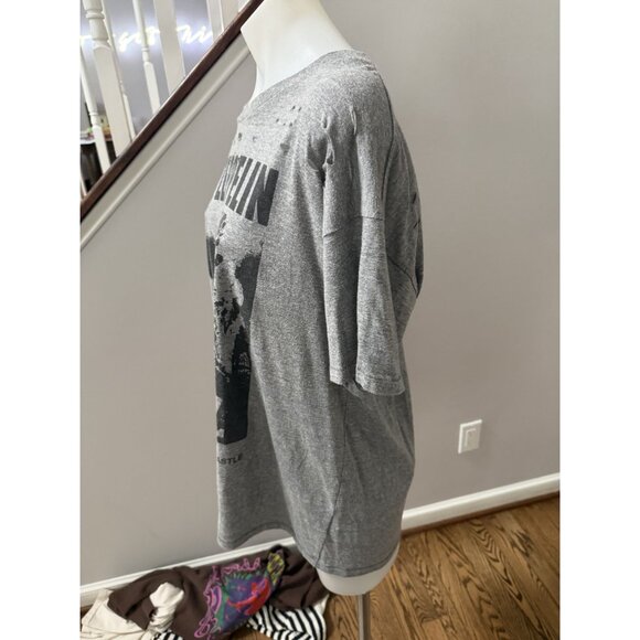 Daydreamer Free People Led Zeppelin UK Tour 1969 Tee Distressed Gray Size S - Picture 2 of 3